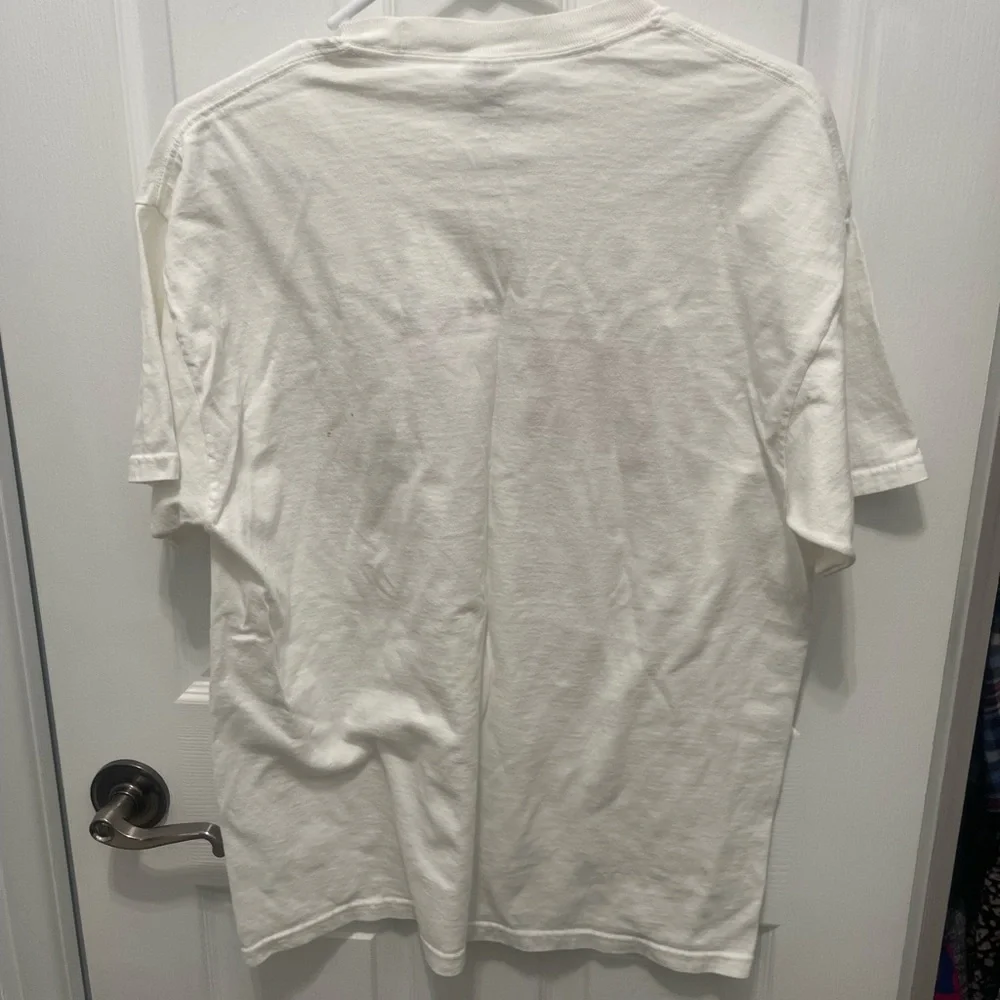 Jerzees Cream Tee with Bold Orange Virginia Design - Picture 11 of 13